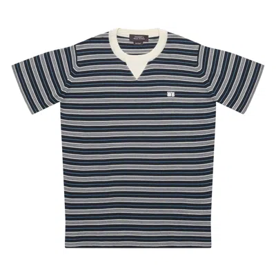 Pre-owned Wales Bonner Song Tee 'navy/ivory/blue' | Men's Size S