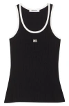 Wales Bonner Round Neck Sleeveless Vest In Black