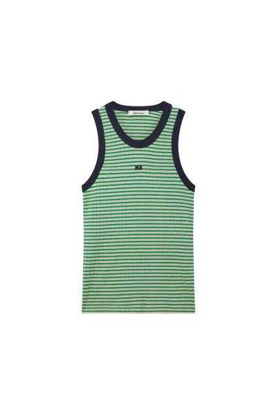 Wales Bonner Sonic Striped Tank Top Green
