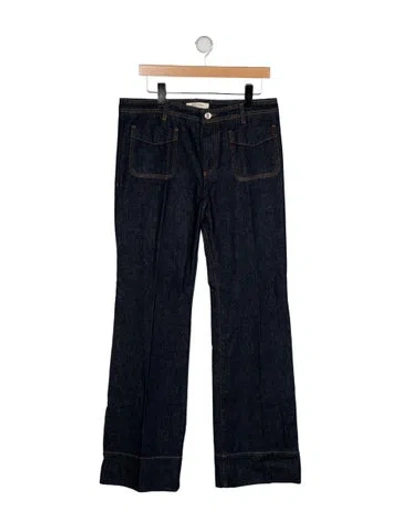 Pre-owned Wales Bonner Straight-leg Jeans In Blue