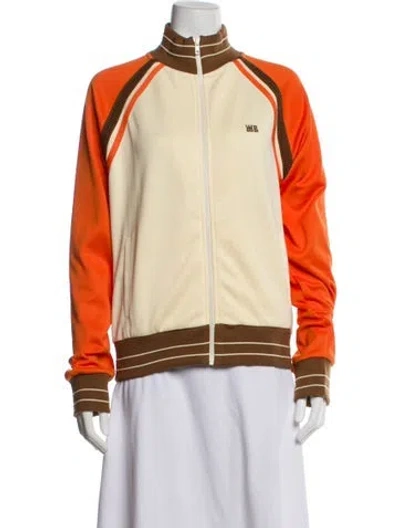 Pre-owned Wales Bonner Striped Bomber Jacket In Yellow