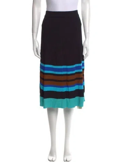 Pre-owned Wales Bonner Striped Knee-length Skirt W/ Tags In Black