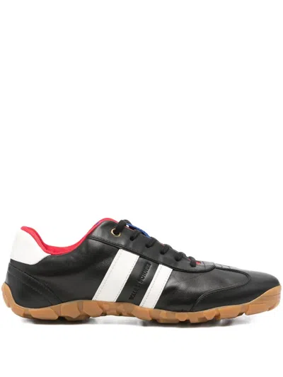 WALES BONNER STRIPED LACE-UP SNEAKERS