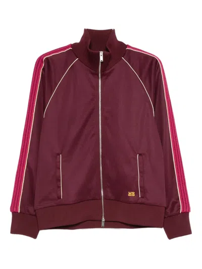 WALES BONNER STRIPED-PANEL ZIP-UP TRACK TOP