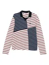 Wales Bonner Striped Panelled T-shirt In White