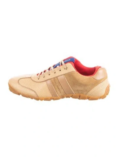 Pre-owned Wales Bonner Suede Leather Trim Embellishment Sneakers In Neutrals
