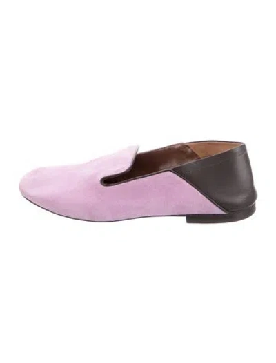Pre-owned Wales Bonner Suede Loafers In Purple