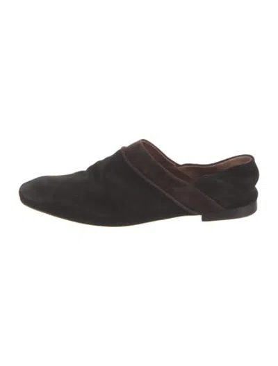 Pre-owned Wales Bonner Suede Mules In Brown