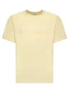 Wales Bonner Embroidered Logo Crewneck T-shirt In Yellow