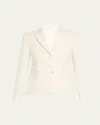 Wales Bonner Tailored Cotton Jacket In Light Chalk