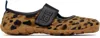Wales Bonner Leopard Mary Jane Ballerina Sneakers In Tan