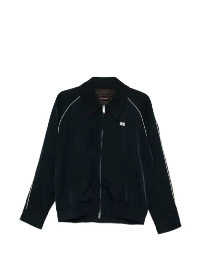 Wales Bonner Taslan Logo-detail Jacket In Blue