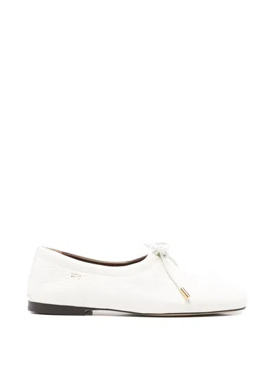 Wales Bonner Textured Tie Slippers In White