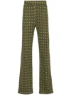 Wales Bonner Power Straight-leg Track Pants In Green