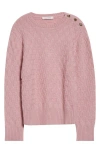Wales Bonner The Chord Mohair & Wool Sweater In Pink
