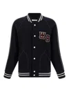 Wales Bonner The October Varsity Bomber Jacket In Black