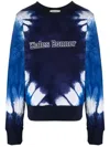 Wales Bonner Tie-dye Logo-embroidered Sweatshirt In Blau