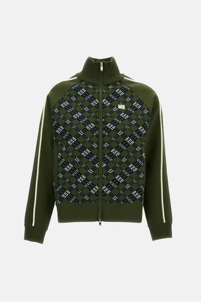 Wales Bonner Track Jacquard Knit Jacket In Multi