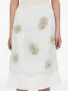 Wales Bonner Triumph Embellished Crepe Midi Skirt