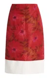 Wales Bonner Triumph Printed Skirt In Red