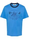 Wales Bonner Blue Jazz T-shirt In Blue
