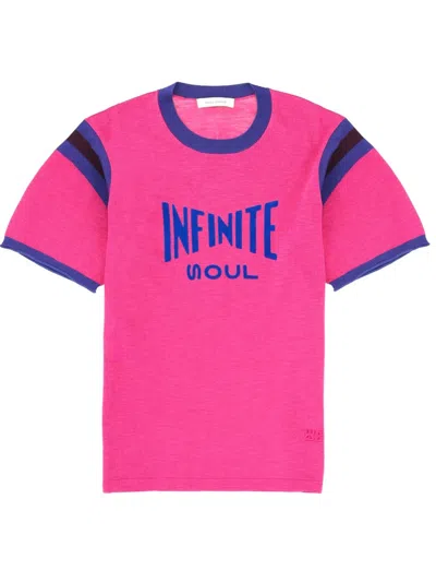 Wales Bonner Unisex Mini T-shirt In Pink