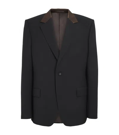 Wales Bonner Virgin Wool Alto Blazer In Black