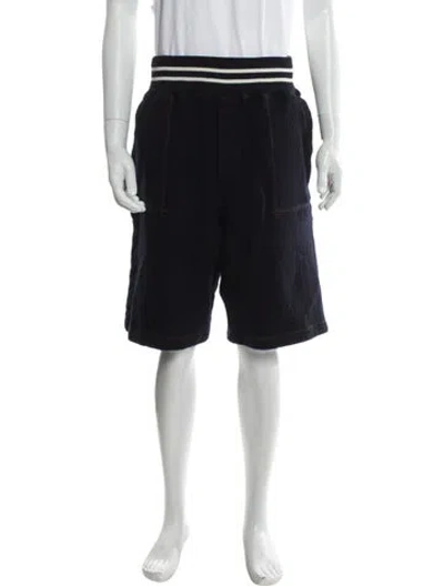 Pre-owned Wales Bonner Virgin Wool Jogger Shorts In Gray