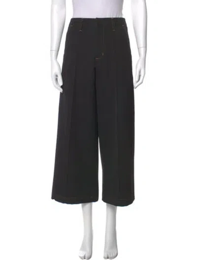 Pre-owned Wales Bonner Virgin Wool Wide Leg Pants In Gray