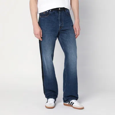 WALES BONNER WASHED-OUT INDIGO BLUE JEANS