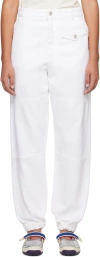 Wales Bonner Flight Trousers In White