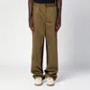 Wales Bonner Cargo Cotton Trousers Elastic Waistband In Green