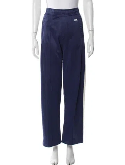 Pre-owned Wales Bonner Wide Leg Pants In Blue