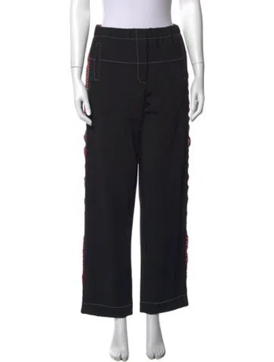 Pre-owned Wales Bonner Wide Leg Pants In Blue