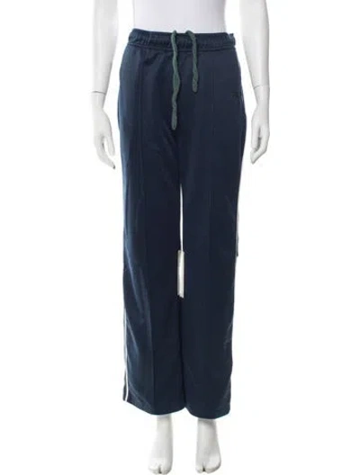 Pre-owned Wales Bonner Wide Leg Pants In Blue