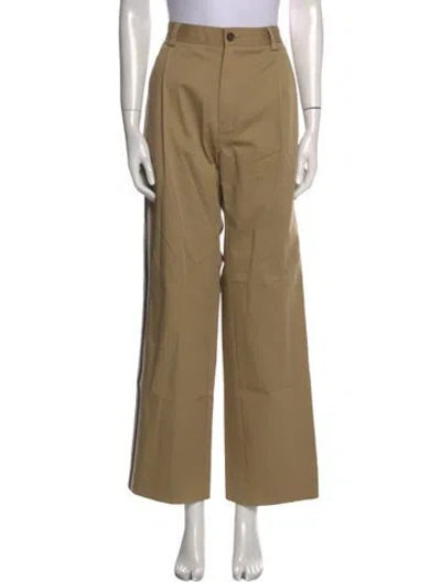 Pre-owned Wales Bonner Wide Leg Pants In Neutral
