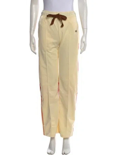Pre-owned Wales Bonner Wide Leg Pants W/ Tags In Yellow