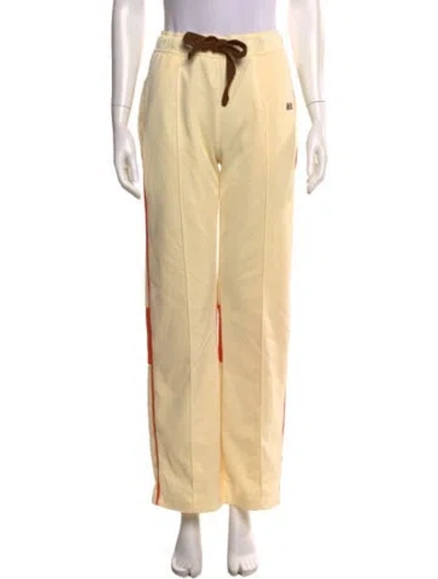Pre-owned Wales Bonner Wide Leg Pants In Yellow