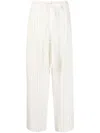 Wales Bonner Wide-leg Striped Trousers In Neutrals