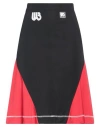 Wales Bonner Colour-block Midi Skirt In Black
