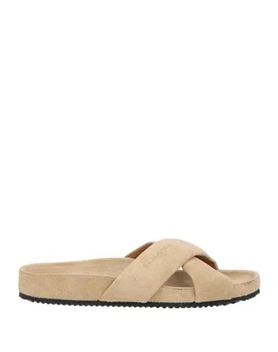 Wales Bonner Woman Sandals Beige Size 6 Leather