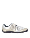 Wales Bonner Mixed Metallic Grip Modern Sneakers In Silver