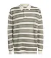 Wales Bonner Samuel Striped Wool-blend Polo Sweater In Pattern