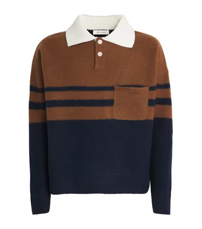 Wales Bonner Wool Calm Sweater In Brown