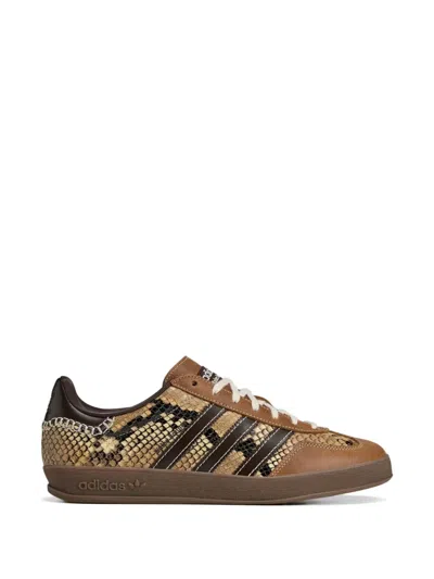 Wales Bonner X Adidas Originals Gazelle Snake-embossed Leather Sneakers In Multi
