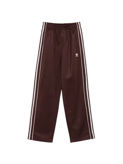 Wales Bonner X Adidas Logo-embroidered Side-stripe Track Pants In Brown