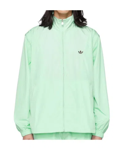Wales Bonner X Adidas Originals Logo Embroidered Casual Jacket In Clear Mint