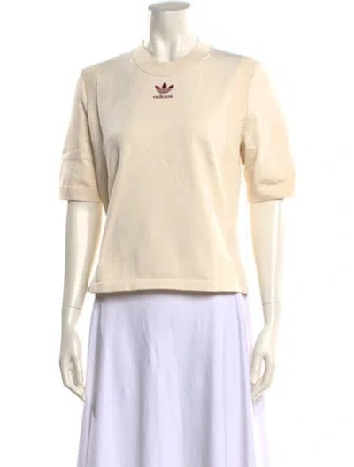 Pre-owned Wales Bonner X Adidas Originals Mock Neck Short Sleeve Sweatshirt In Neutral