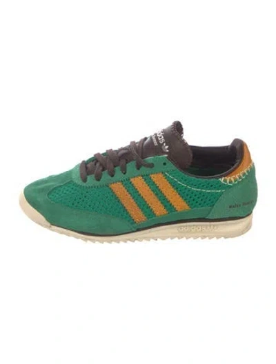 Pre-owned Wales Bonner X Adidas Originals Sl72 Knit Sneakers 'green' Athletic Sneakers