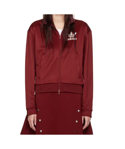 Wales Bonner Burgundy Adidas Originals Edition Jersey Track Jacket In Collegiate Burgundy